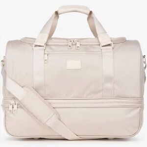 Calpak Light Beige Travel Bag Stevyn Duffle Bag